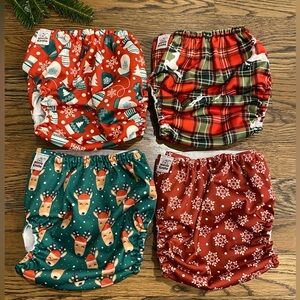 Mama Koala Christmas Diaper Covers One Size